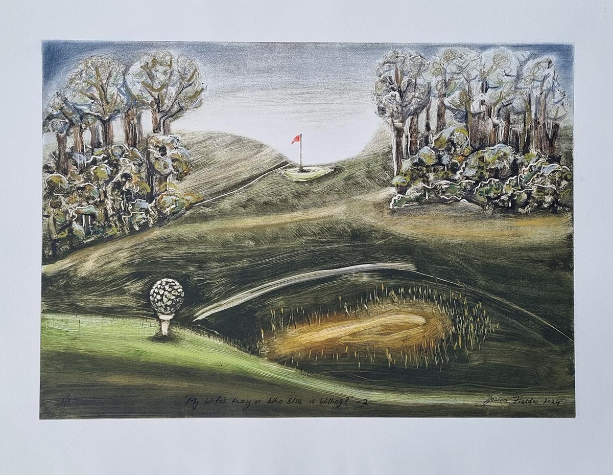 My Wife’s away or Who Else is Willing -1?, (w730mm, h595mm), 2024, Joanna Fieldes