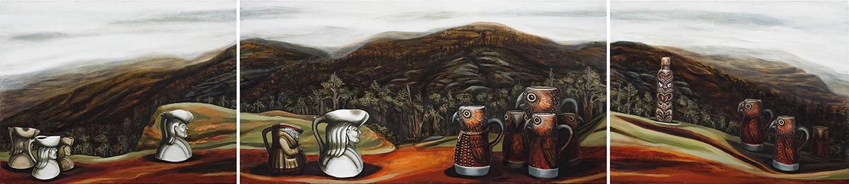 Landscope, triptych, 2019, Joanna Fieldes