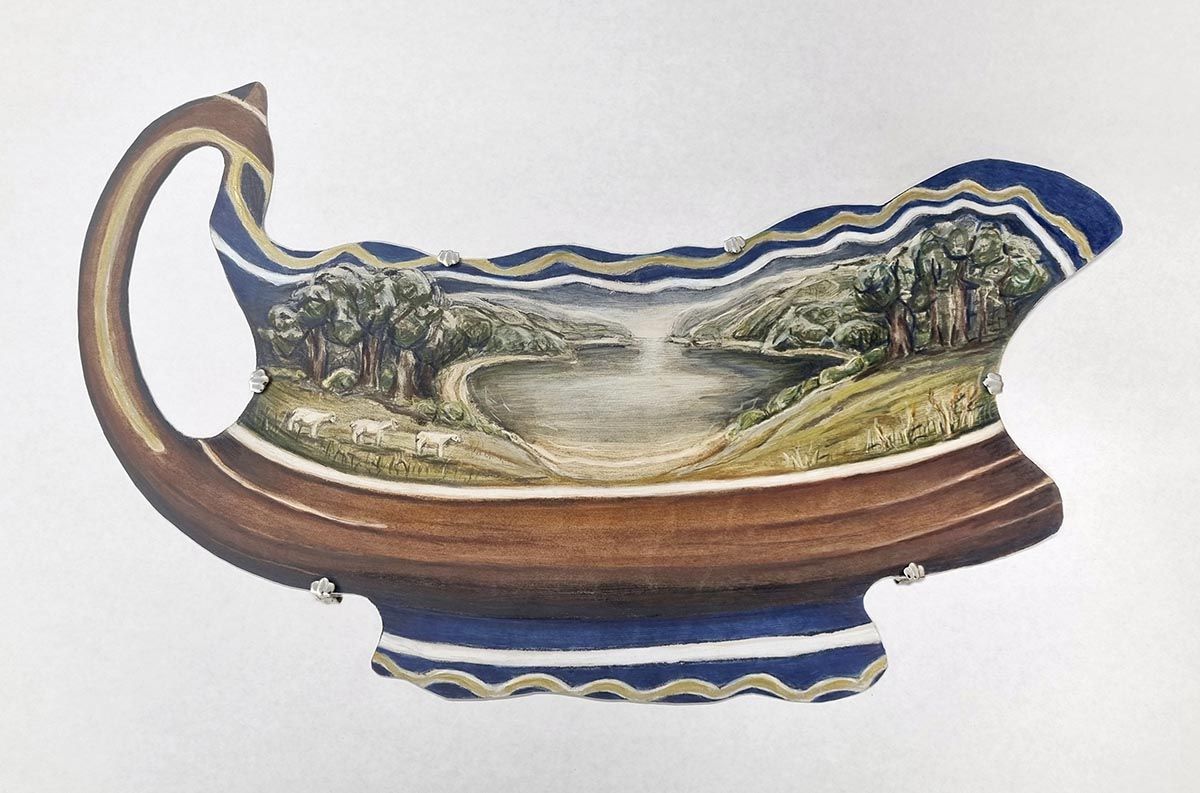 Lamb Gravy, (w500mm, h300mm), 2025, Joanna Fieldes